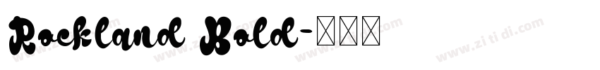 Rockland Bold字体转换